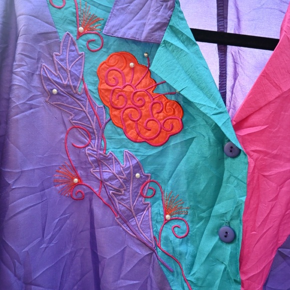 80s Vintage Bonnie Blair Women’s Sports Top / Windbreaker - Picture 3 of 9